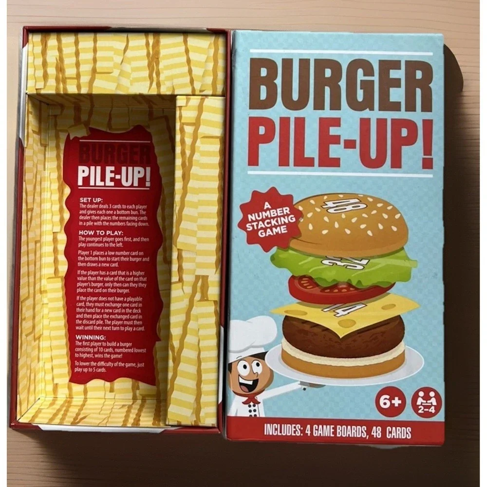 Burger Pile-Up - A Number‎ Stacking Game - Family Card Game